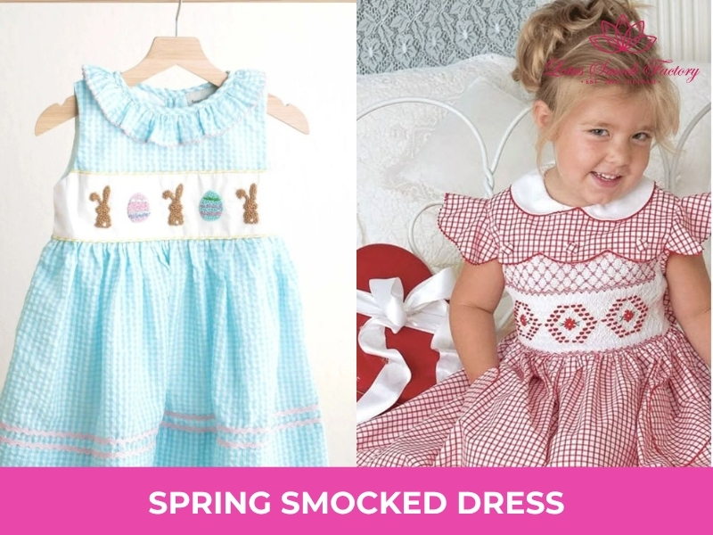 spring smocked dress