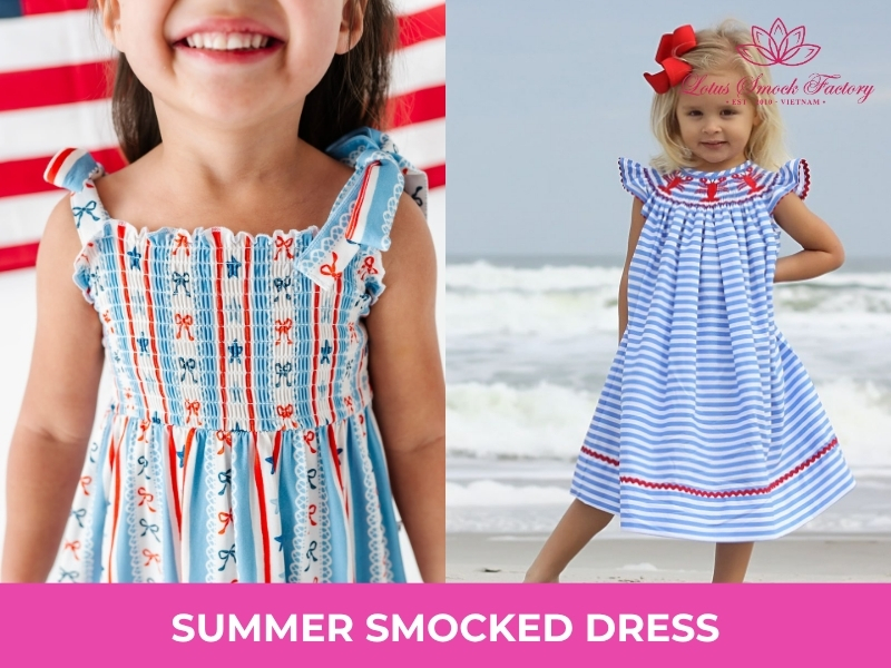 summer smocked dress