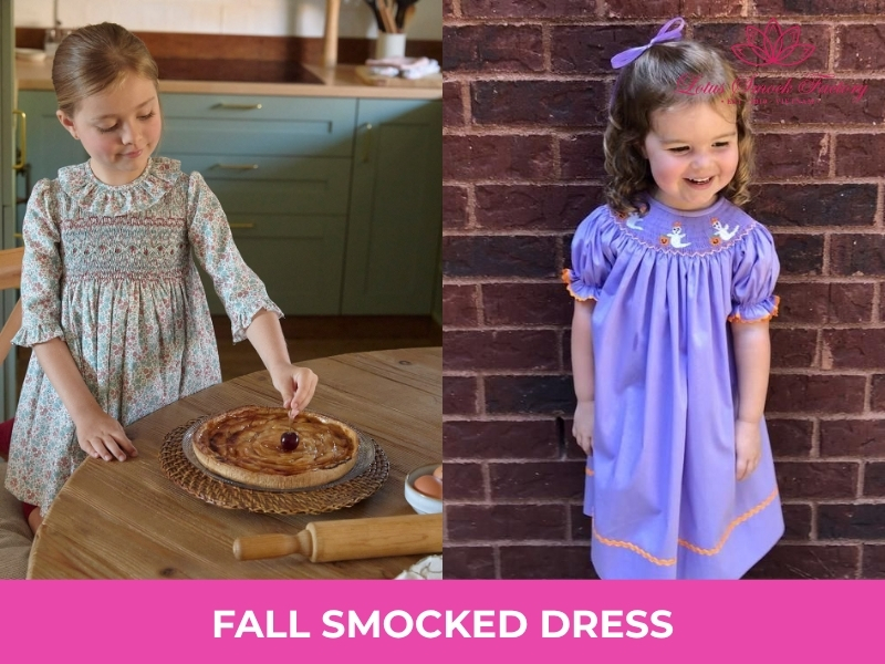 fall smocked dress