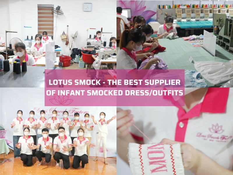 Infant smocked clothing