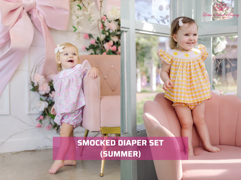 Infant smocked clothing