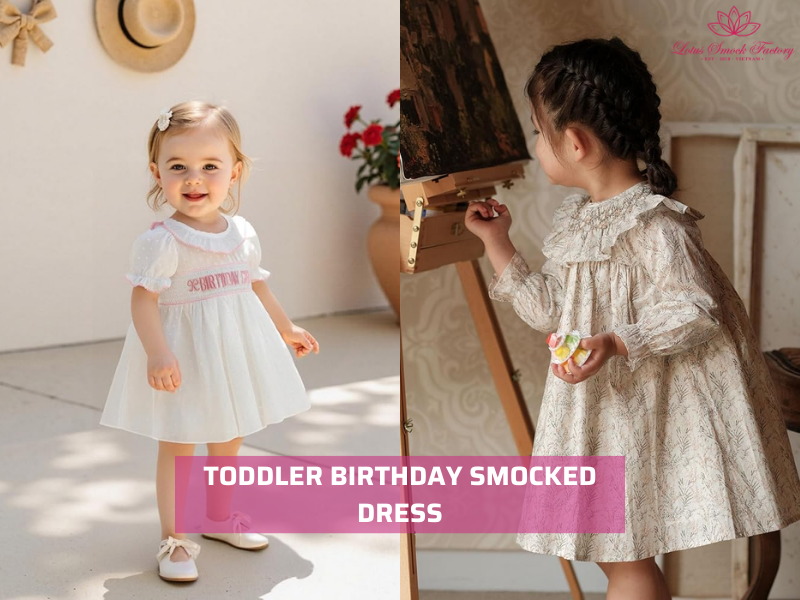 Toddler smocked dress