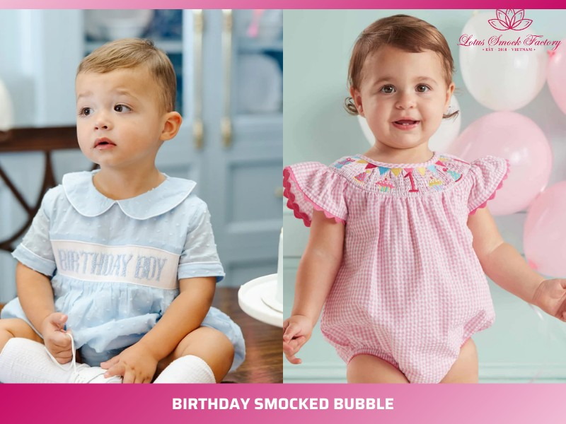 birthday smocked bubble