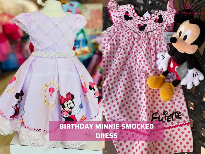 minnie mouse smocked dressminnie mouse smocked dress
