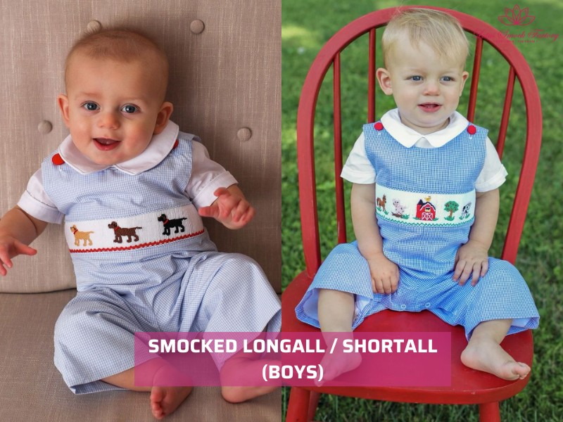 newborn smocked romper