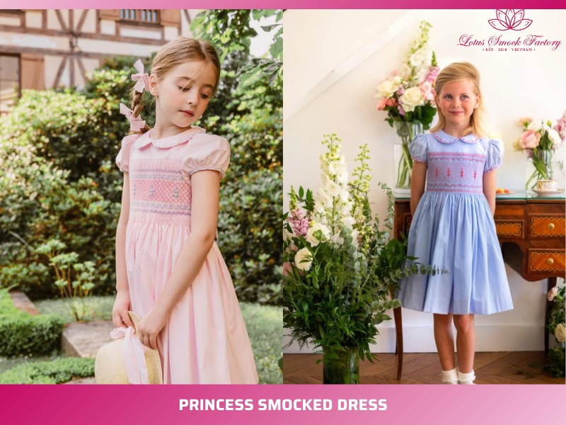 princess smocked dress