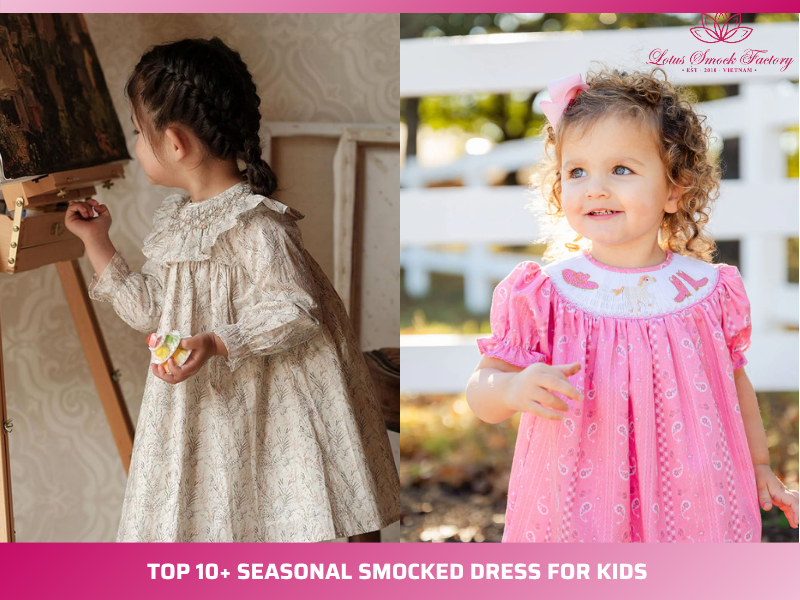 seasonal smocked dress