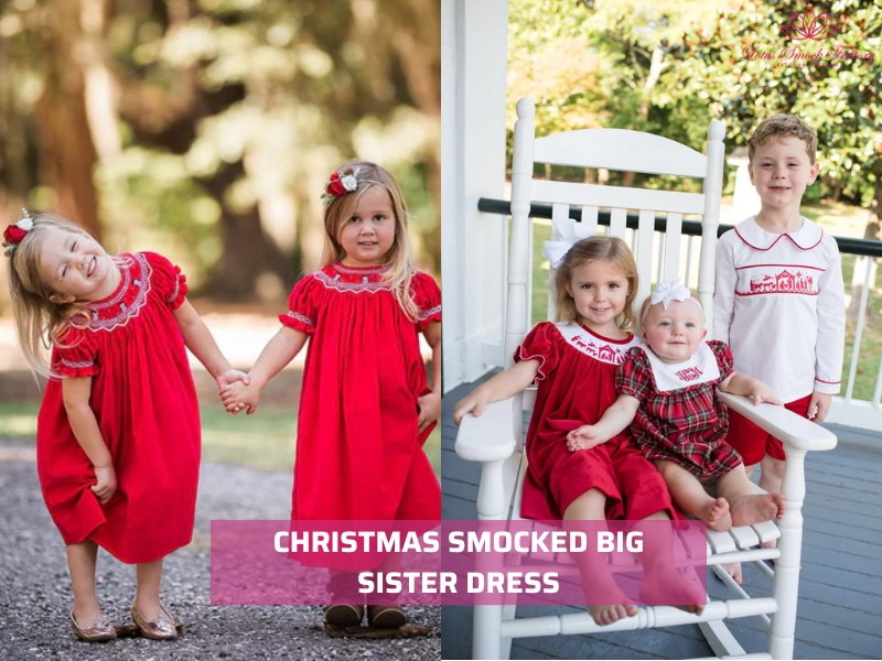 smocked big sister dress