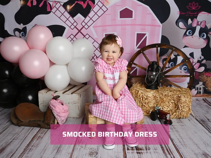 smocked birthday dress