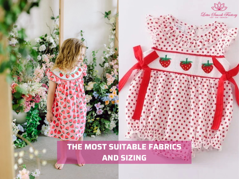 strawberry smocked bubble