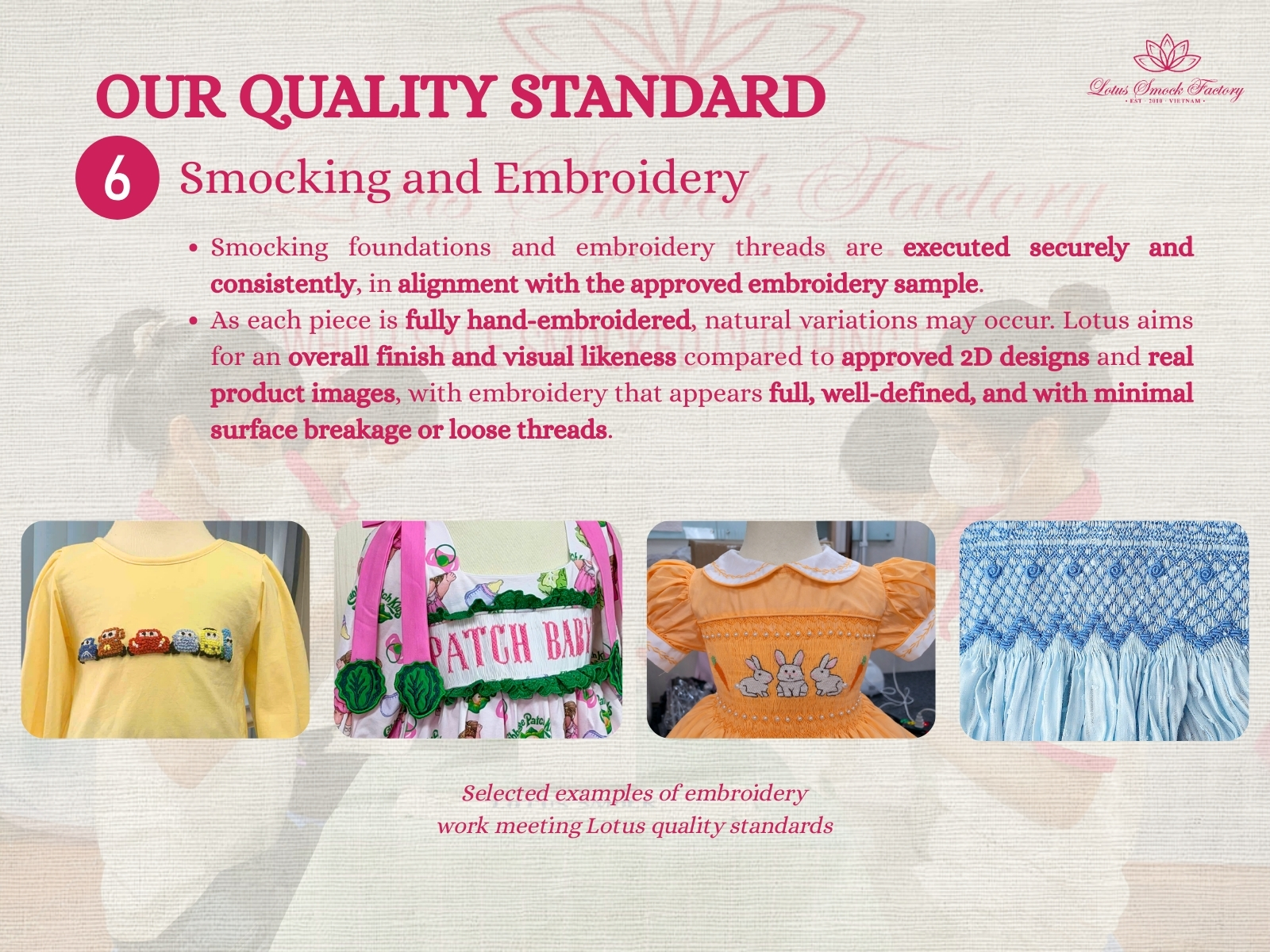 Smocking and Embroidery