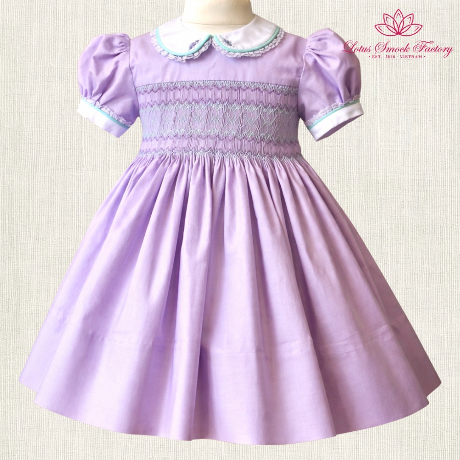 Lavender Mint Sibling Set Wholesale Smocked Clothing