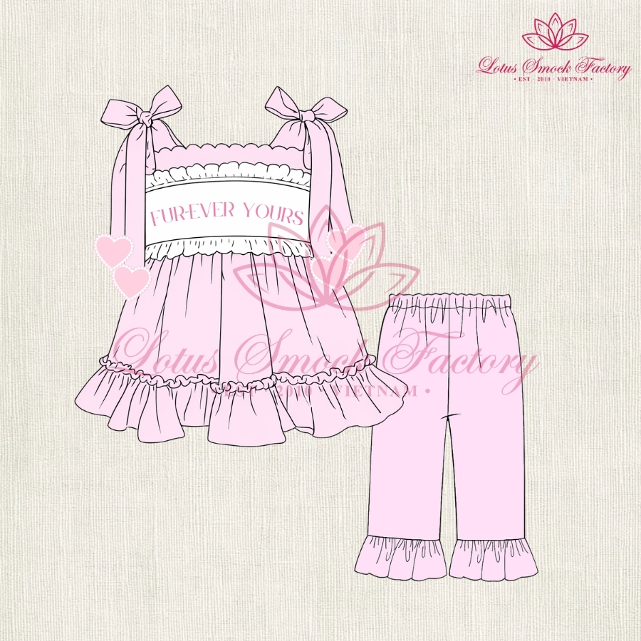 Forever Yours Set Wholesale Smocked Clothing