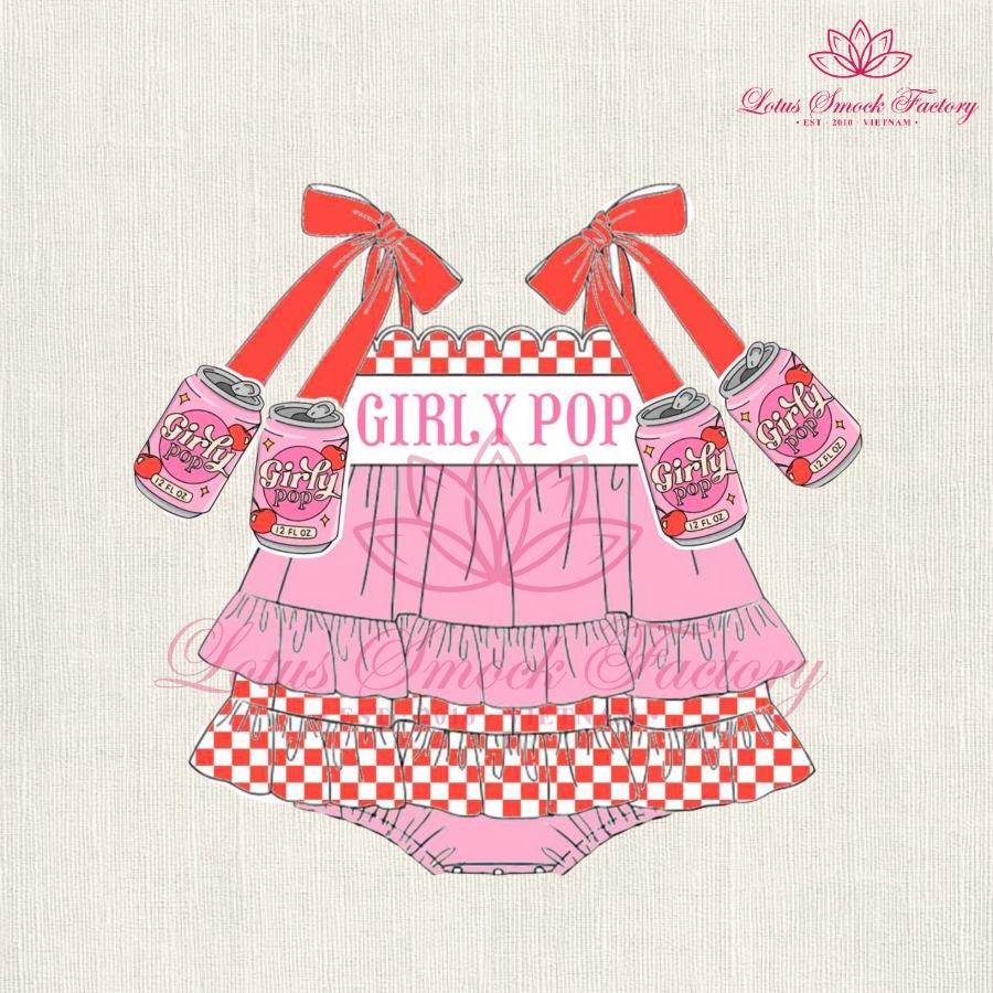 Girly Pop Set Wholesale Smocked Clothing