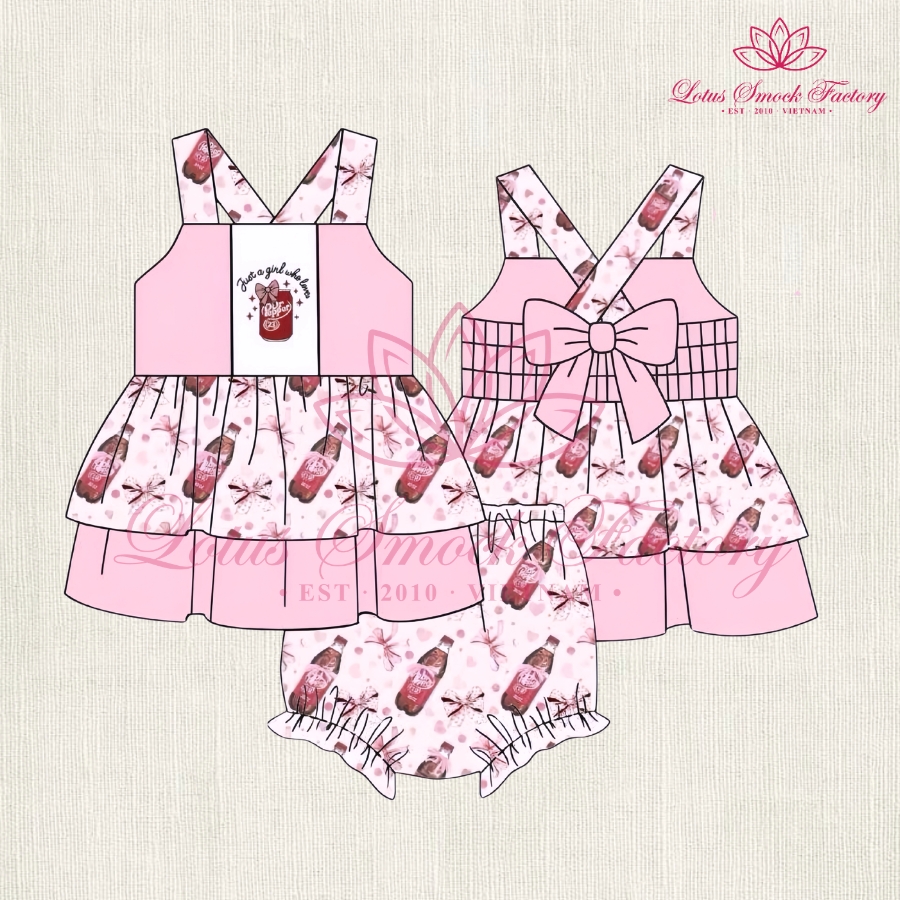 Soda Pop Smocked Set Wholesale Smocked Clothing