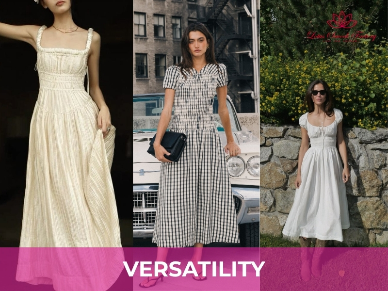 versatility of smocked maxi dresses