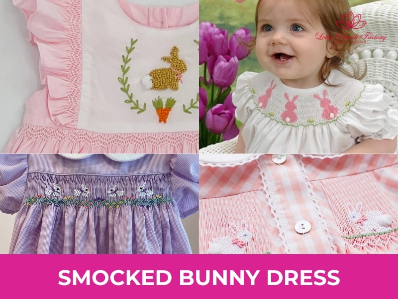 SMOCKED BUNNY DRESS
