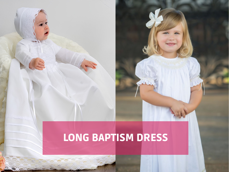 Traditional Long Baptism Dress