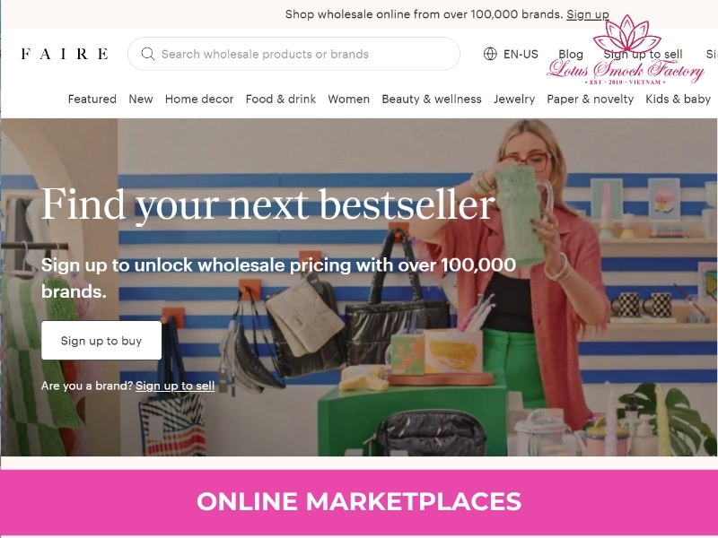 Online marketplaces for smocked clothing wholesale in Thailand