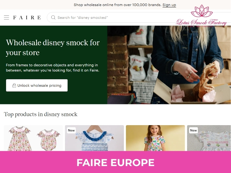 wholesale smocked clothing france