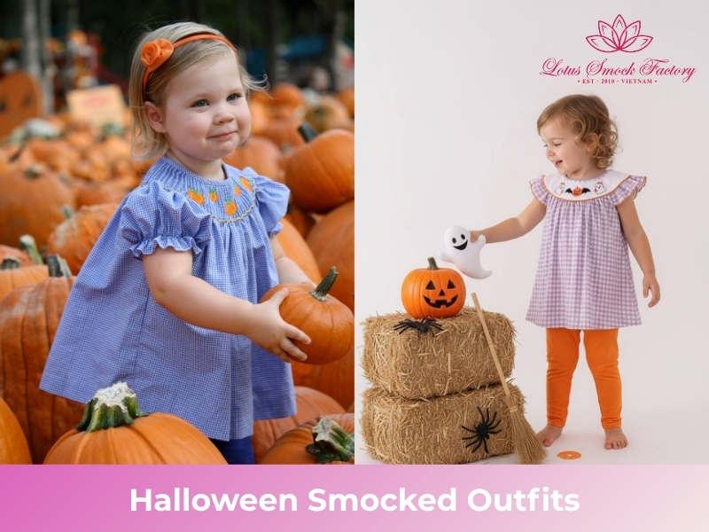 halloween smocked oufits