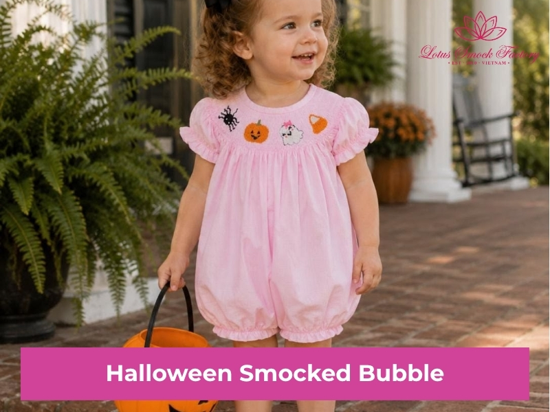 halloween smocked outfits