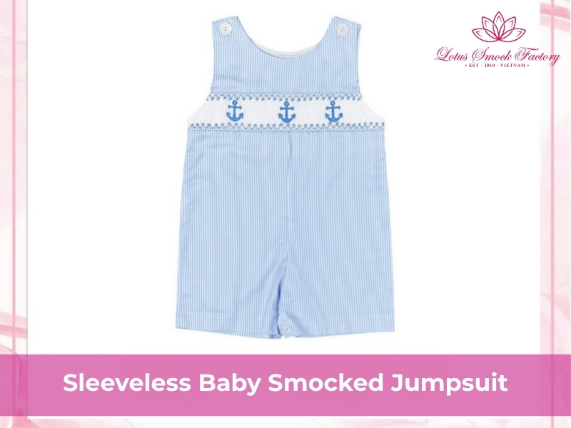 baby smocked jumpsuit