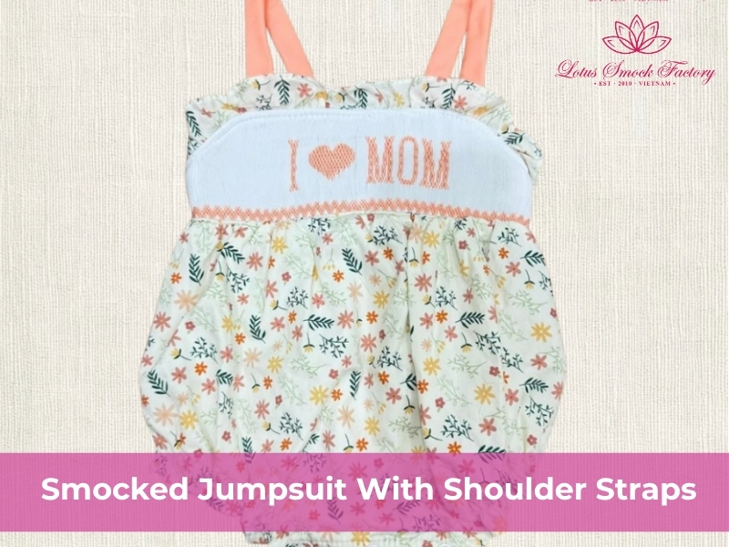 baby smocked jumpsuit