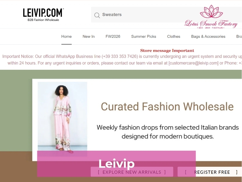 wholesale smocked clothing in italy